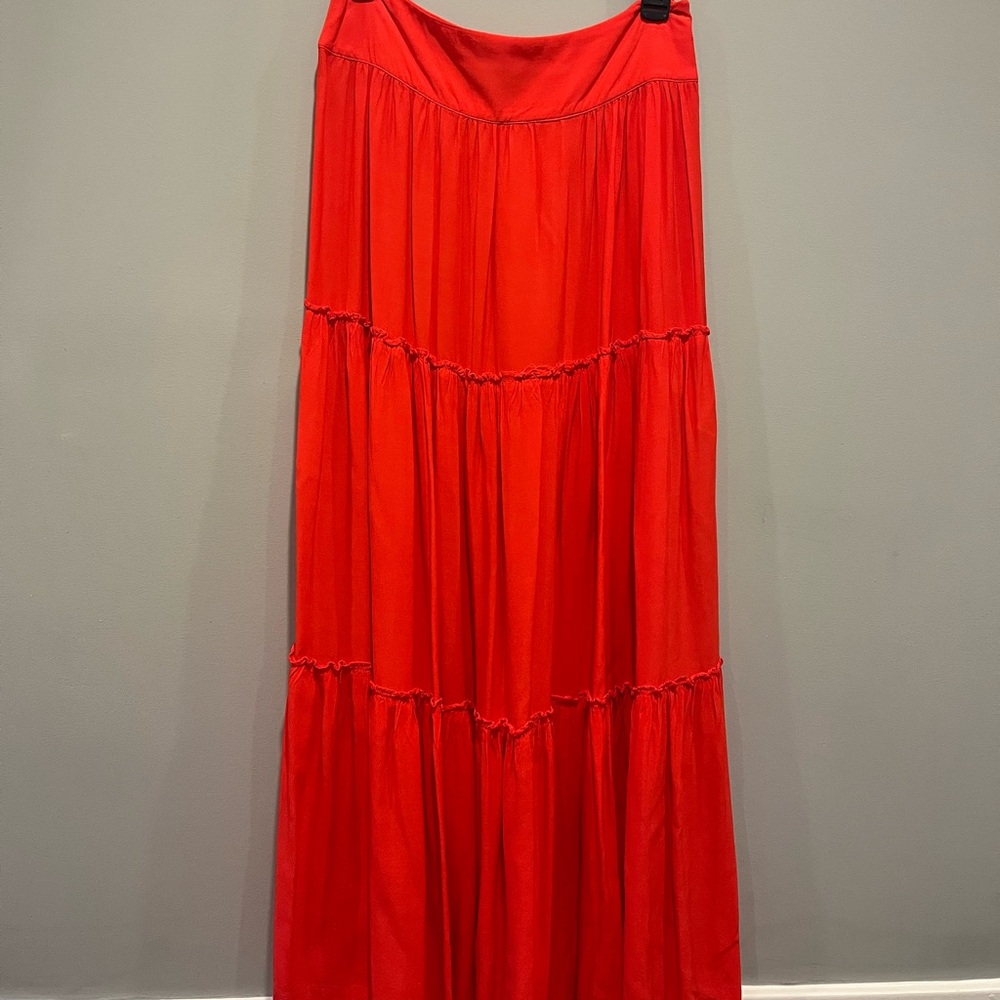 Vineyard Vines Red Maxi Skirt